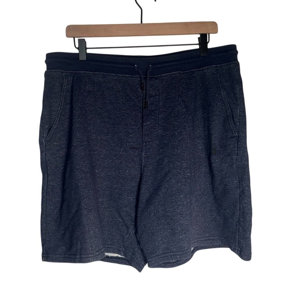 PATAGONIA gorpcore cotton terry cloth drawstring athletic heathered shorts L